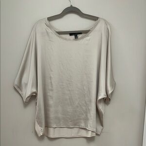 White House Black Market Cream Top XL